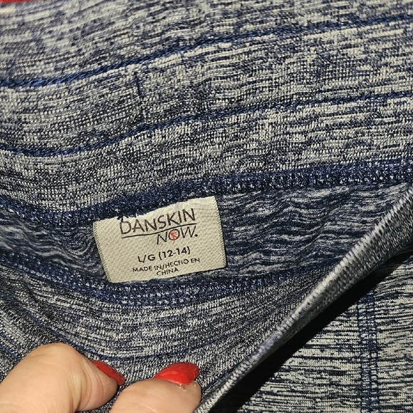 Danskin Now Blue Heathered Activewear Pants Size Large - Picture 4 of 8